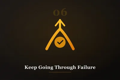 Chapter 6 illustration: Keep Going Through Failure and Setbacks