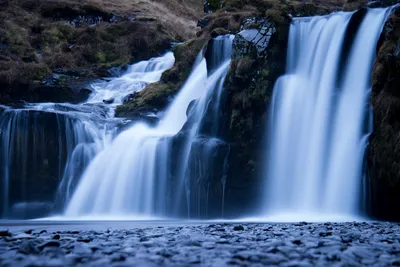 Cold waterfall